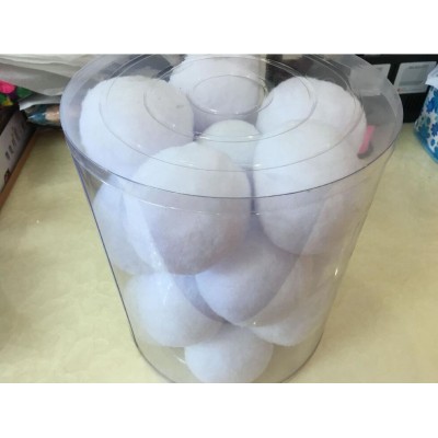 White Artificial polypropylene high elastic Indoor Snowball Soft and fluffySnowball